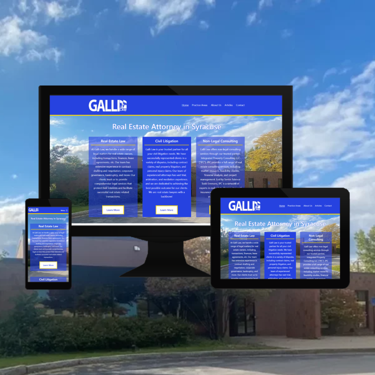 galli law website and seo in syracuse ny